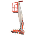 Small aluminium alloy hydraulic mast lift High Quality Single Mast Lift Aerial Work Platform Portable